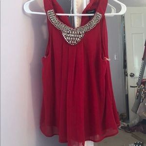 Red Dressy Tank
